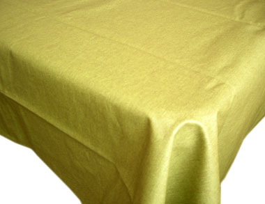 WCoated Linen Tablecloth (LINTO. green) - Click Image to Close